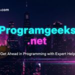 Programgeeks . net: Get Ahead in Programming with Expert Help